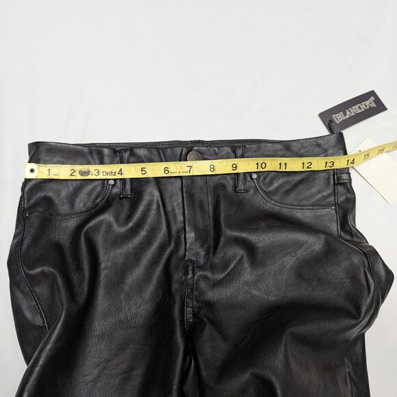 NWT Blank NYC Size 26 Black Pleather Skinny Pants - Picture 14 of 16
